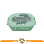 لانچ باکس داخل استیل طرح کاکتوس کد 6308