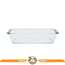 تابه پیرکس مستطیل لیمون ظرفیت 1.7 لیتر