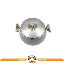 قندان درب دار پیوتر طرح پروانه کد P5082