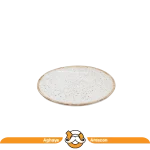 پیش‌دستی روستیک سفید طرح سنگ