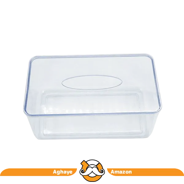 جا دستمال کاغذی ویژن پلاست 2 رنگ (شفاف و دودی)