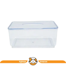 جا دستمال کاغذی ویژن پلاست 2 رنگ (شفاف و دودی)